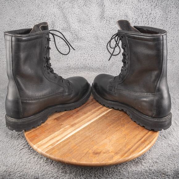 Vtg US Military Vibram 2-97 Insulated Field Combat Boots Black Leather Men 11 R - Picture 7 of 11